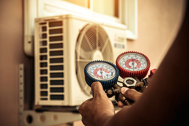 Professional Ductwork Repair technician working in Belle Mead, NJ